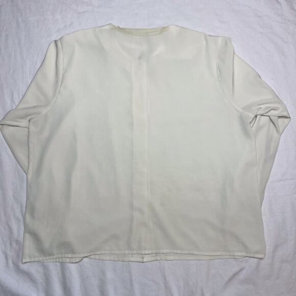 Yves St. Clair Vintage Embroidered Blouse Floral Pilgrim Collar Long Sleeve - Picture 8 of 13